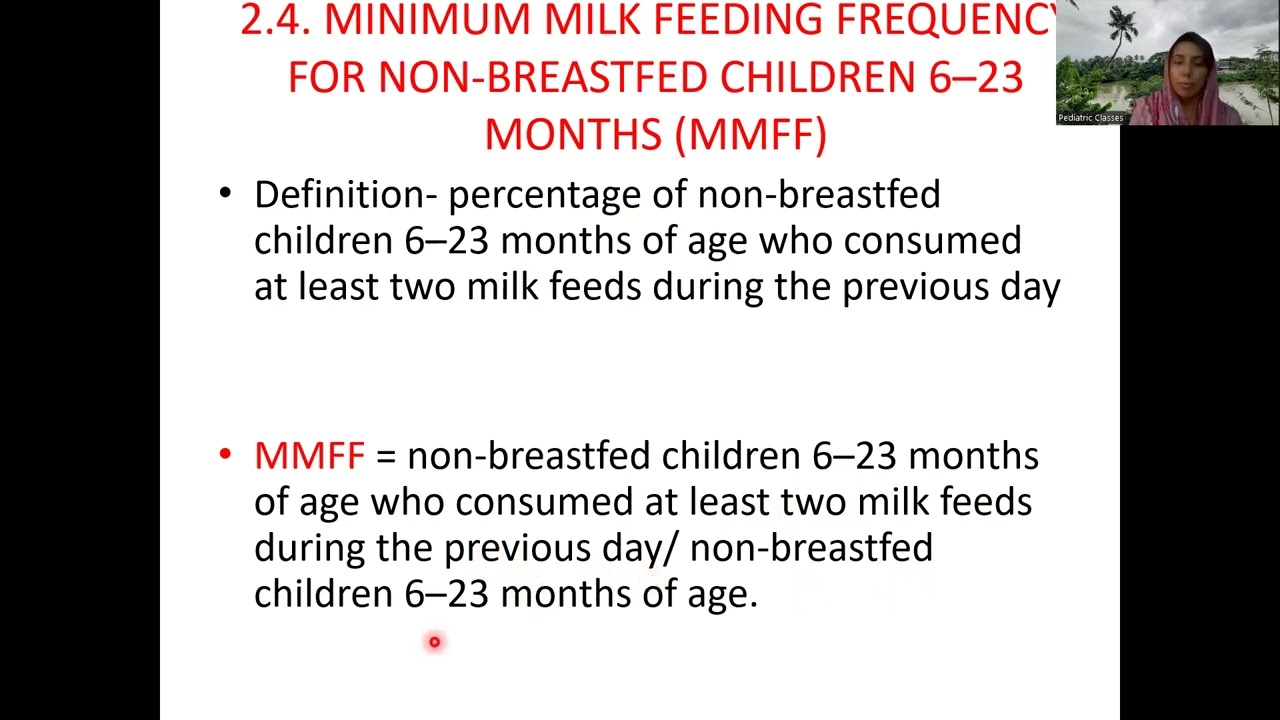 НОВЫЕ ПОКАЗАТЕЛИ ВСКРЫТИЯ ДЕТЕЙ ГРУДНОГО И РАННЕГО ВОЗРАСТА (IYCF)