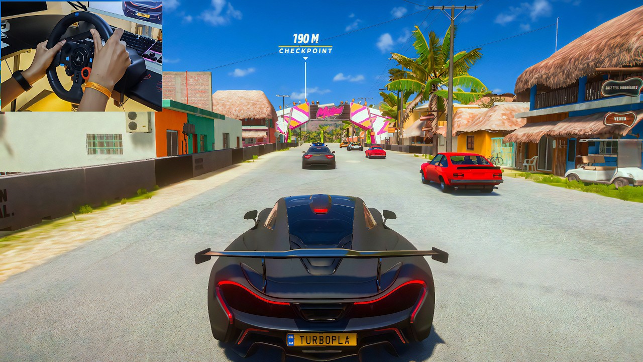 McLaren P1 VS Hypercars - Forza Horizon 5 | Logitech G29 Steering Wheel