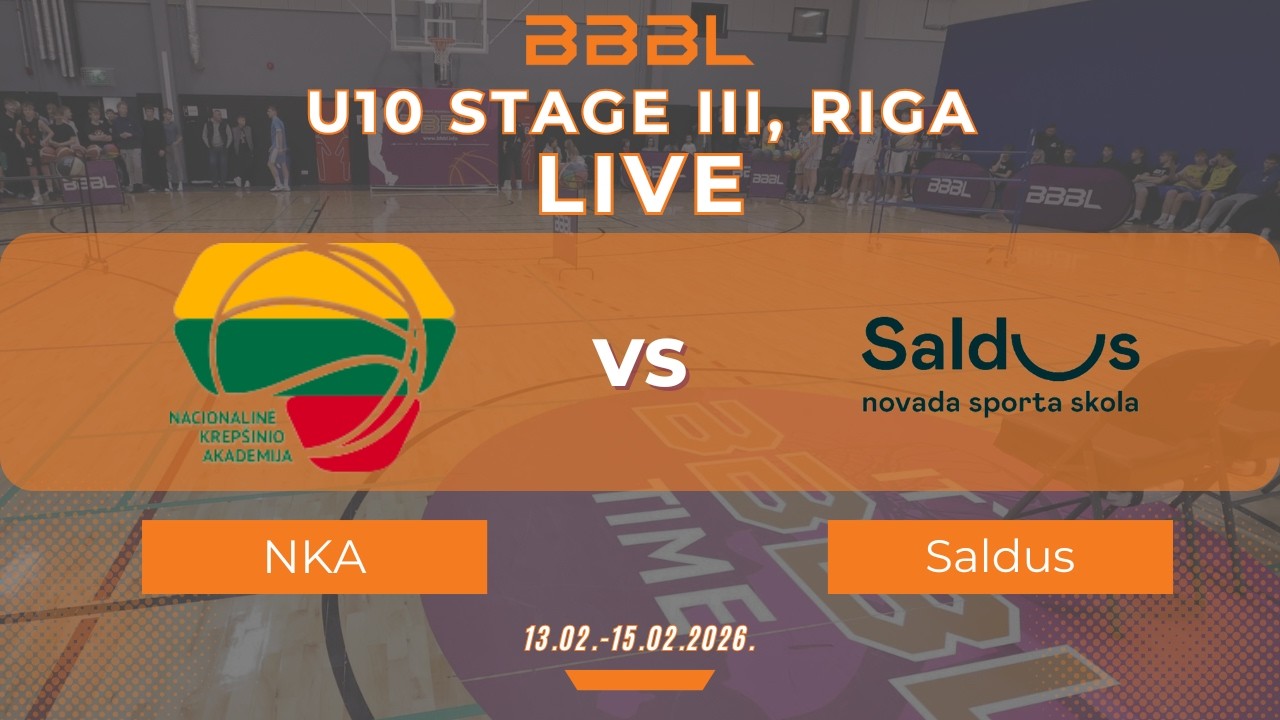 NKA Industris-2 2016 vs Saldus Sporta skola 2016 | BBBL U10 | Stage III