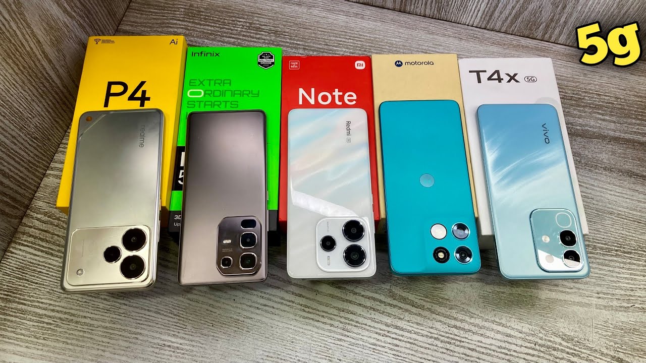 Moto g67 power 5g vs Vivo T4x 5g vs Redmi Note 14 SE 5g vs Infinix Note 50s 5g vs Realme P4 5g 