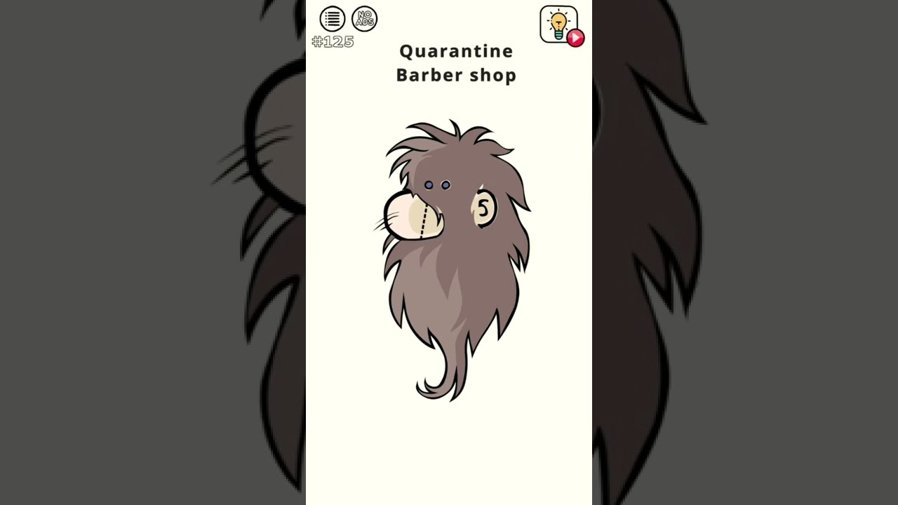 Quarantine Barber Shop Brain Wash Game Level 125 Solution
