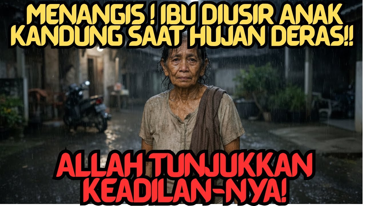 MENANGIS❗ Ibu Diusir Anak Kandung Saat Hujan Deras❗ Allah Tunjukkan Keadilan-Nya❗