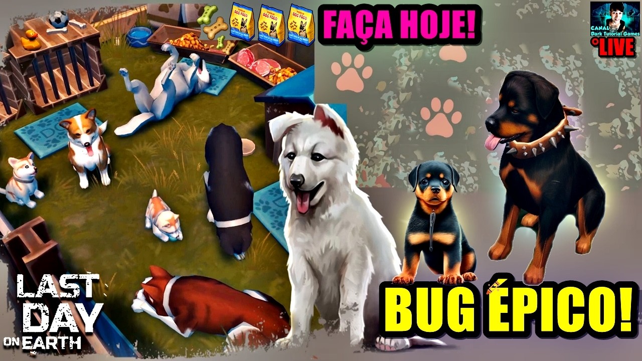 ●EM BUSCA DO AMIGO DE VERDADE 🤯 NOVO SUPER BUG Rottweiler NÍVEL 4 APROVEITE 👁 Last Day On Earth