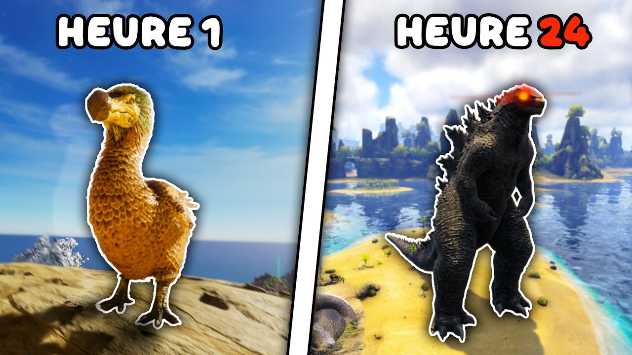 J'ai pass&eacute; 24H sur Ark avec des KAIJUS !