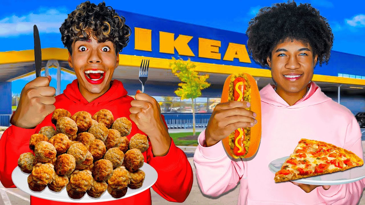Eating Only IKEA Food for 24 HOURS!!