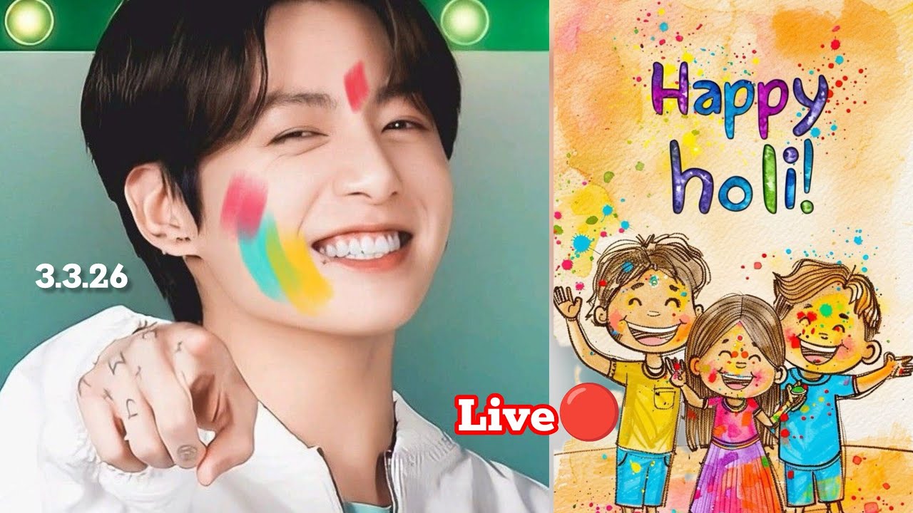 BTSarmy happy holi 🥰💜💜🙆🏻‍♀️3.3.26