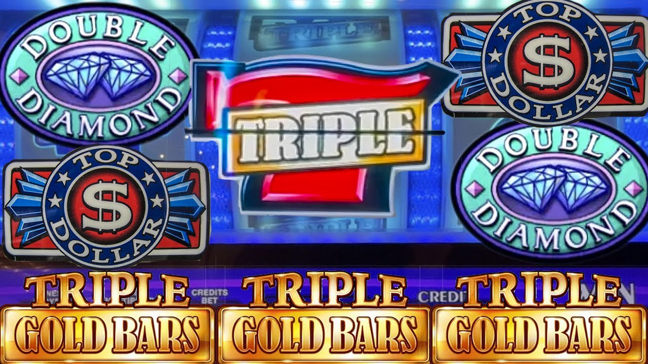 JACKPOT! Triple Gold Bars Handpay Classic 3 Reel Casino Slot
