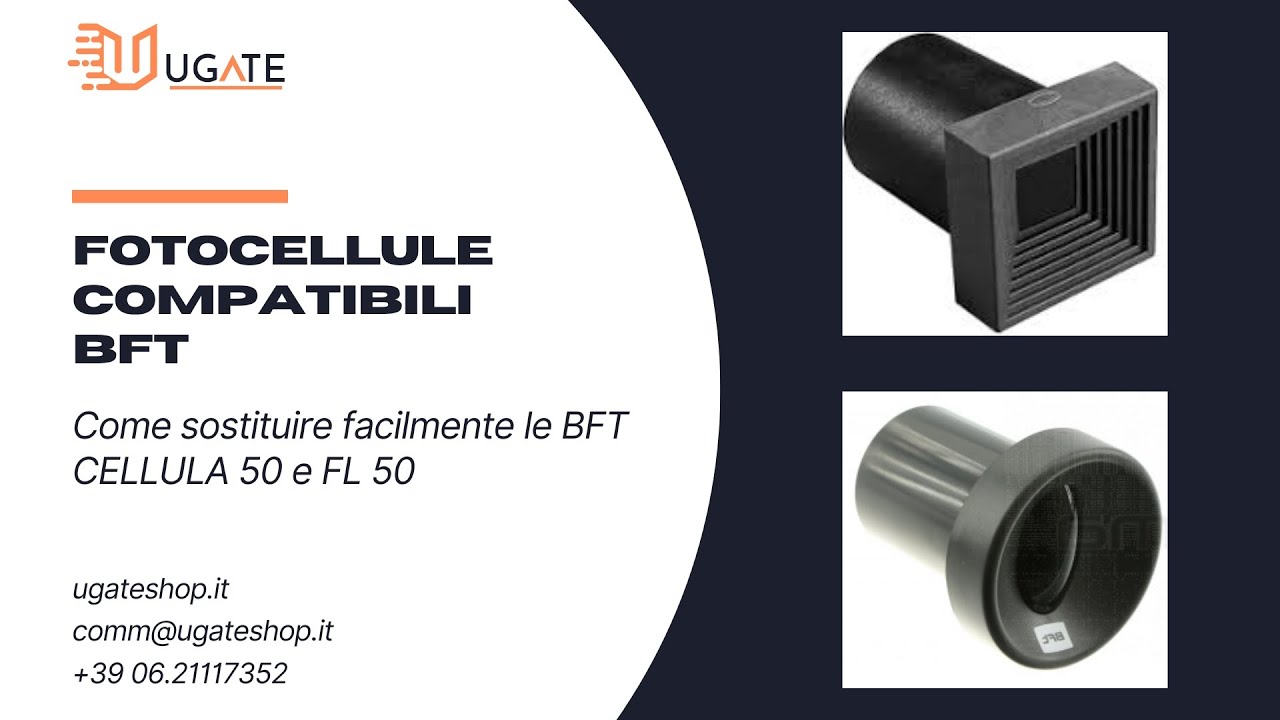 Fotocellule BFT MURA A30: compatibili con CELLULA 50 e FL50 | Sostituzione corretta