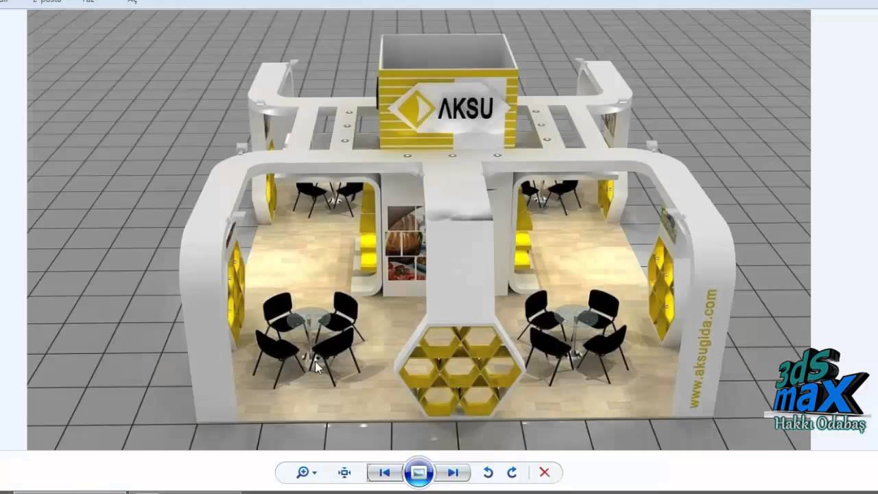 3ds max stand tasarımı - Part 1