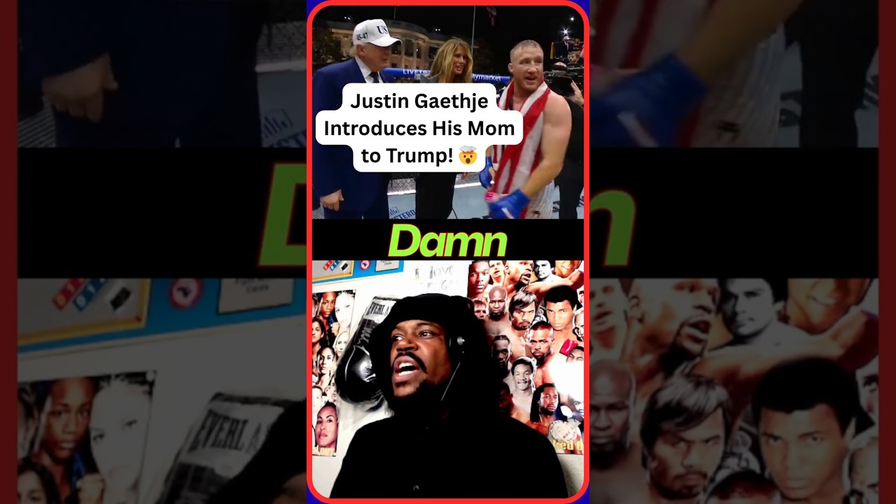 Gaethje&rsquo;s Mom Meets Donald & Melania Trump! 🇺🇸 #shorts #viral #trending
