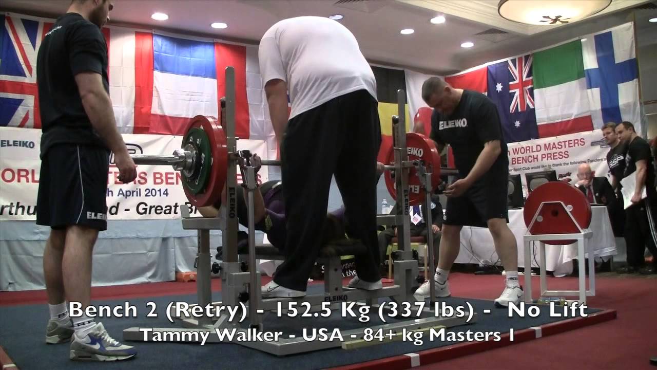 Tammy Walker at the 2014 IPF Master World Bench Championship