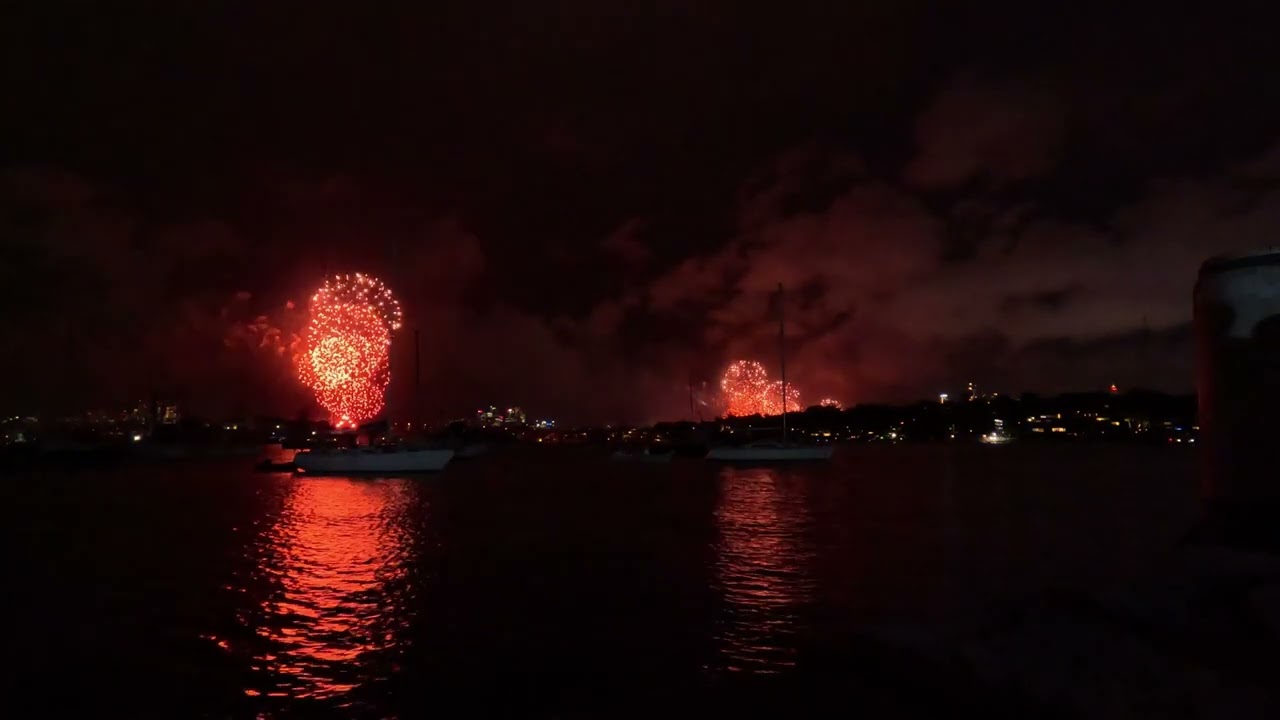 Sydney New Year’s Eve Fireworks 2025 🎆 | Drummoyne Waterfront Skyline | 9PM Show