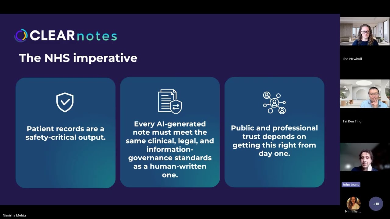 CLEARnotes Webinar 2 – Productivity with confidence Safety, compliance and value in AVT