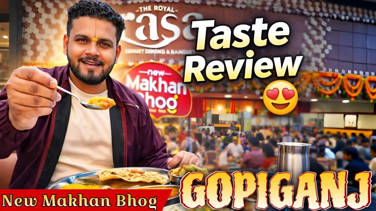 Gopiganj Market Me New Makhan Bhog Restaurant 🍽️ | Food Review Vlog | Day 58