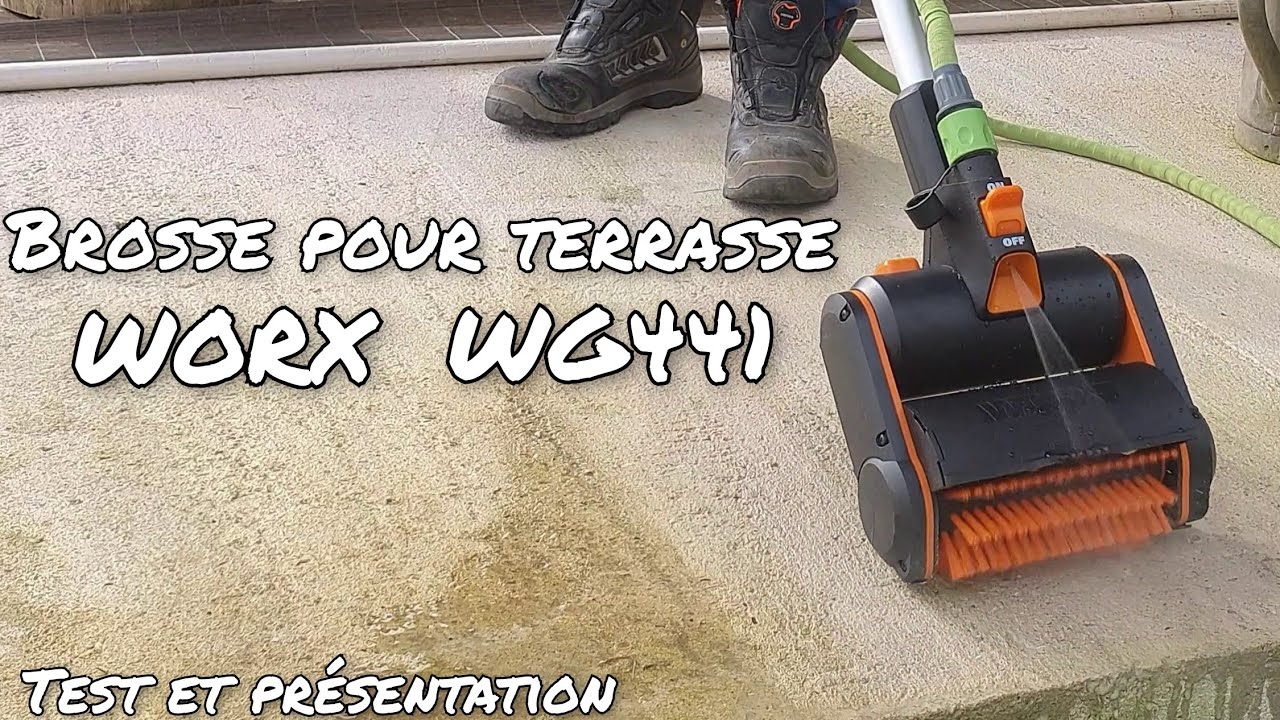 [WORX] WG441 - BROSSE POUR TERRASSE - Test et présentation
