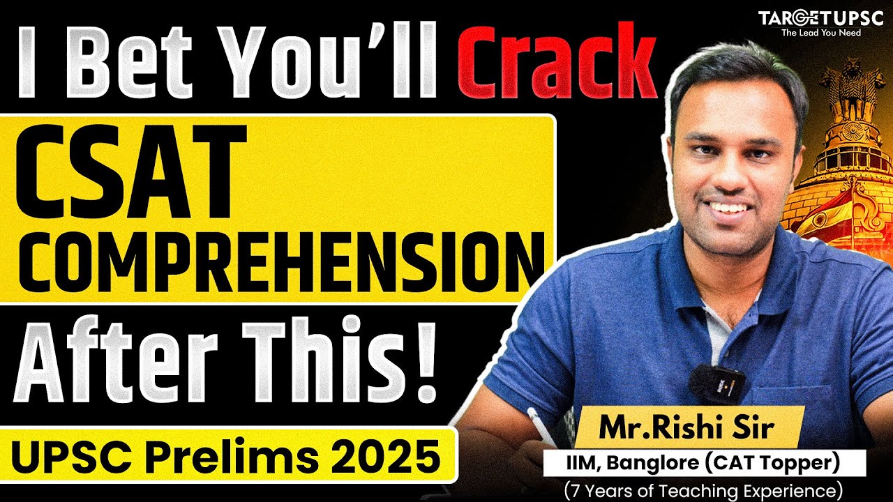 🎯*100% Guarantee * You Can Crack CSAT only with this One Video | UPSC Prelims 2025 | #csat