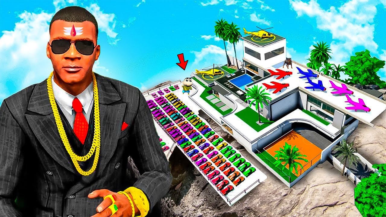 GTA 5 : Franklin Touch Anything Turns Into GOLD in GTA5 in Telugu