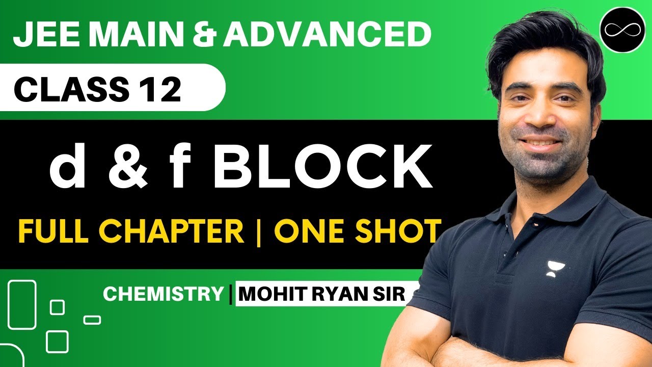 D & F Block Class 12 | One Shot | JEE Main & Advanced | Mohit Ryan Sir