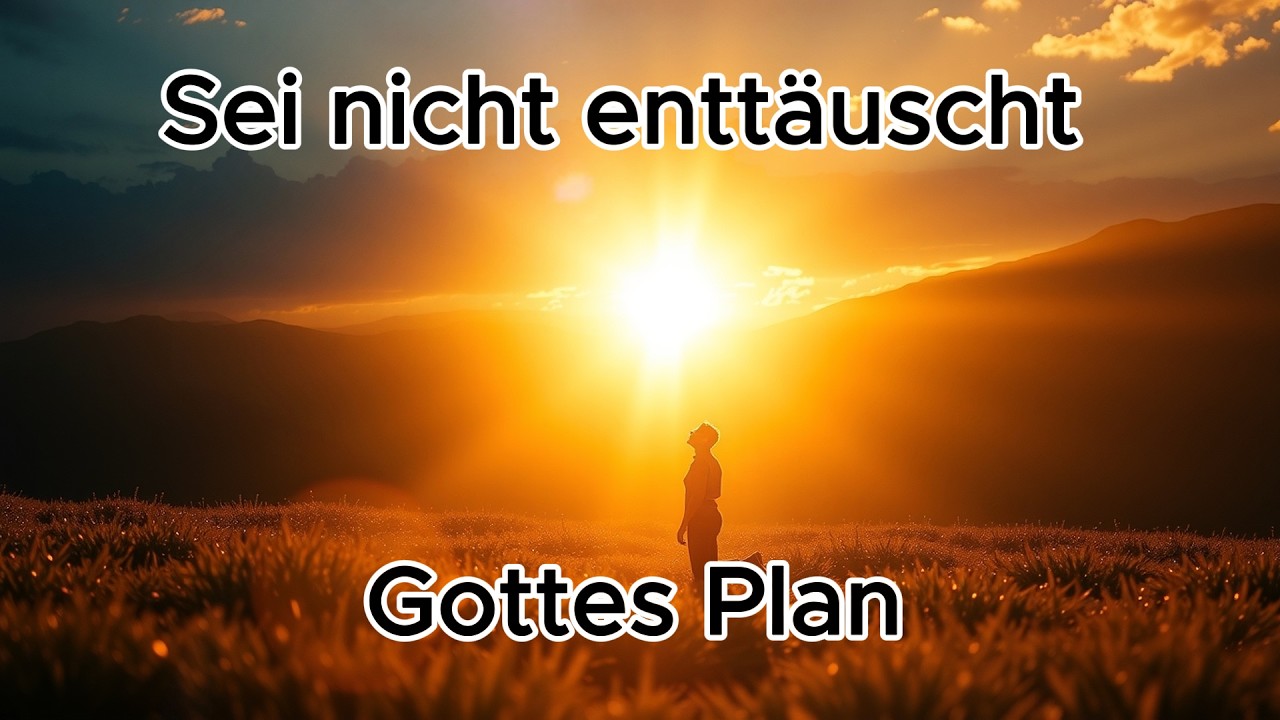 Sei nicht enttäuscht: Gottes Plan ist größer | Ermutigung bei zerbrochenen Träumen