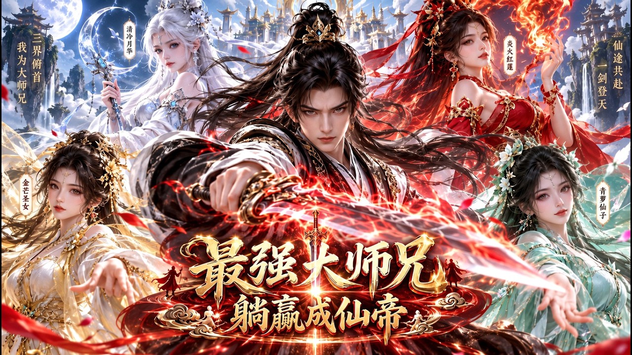 超上头修仙动漫来咯！傻小子穿越后激活最强大师兄系统！师妹修炼我涨修为，轻松逆袭成仙帝！快来围观！#修仙 #动漫