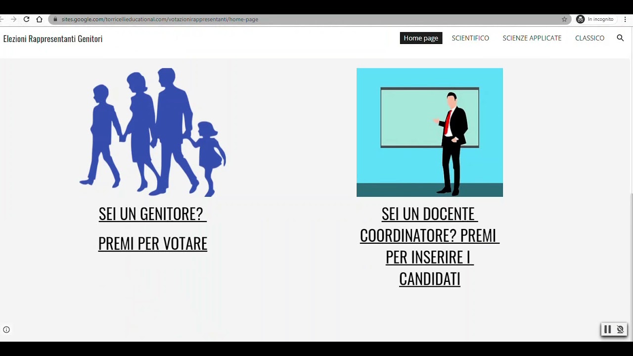 Votazioni rappresentanti genitori. Tutorial per genitori - Liceo Torricelli