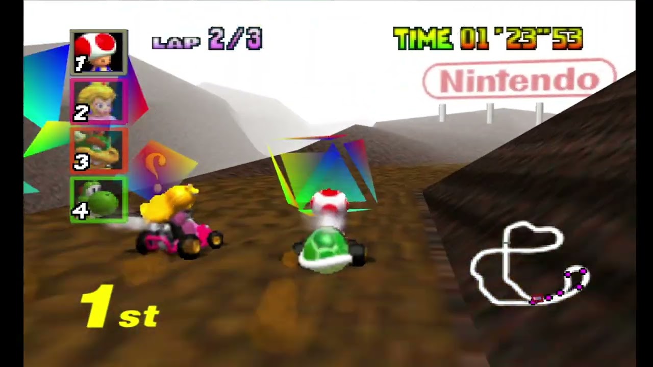 Mario Kart 64 - Flower Cup (150 cc) - Playthrough