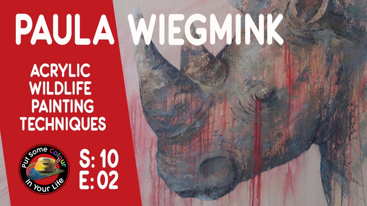 How to create wildlife painting using acrylics with Paula Wiegmink I Colour In Your Life