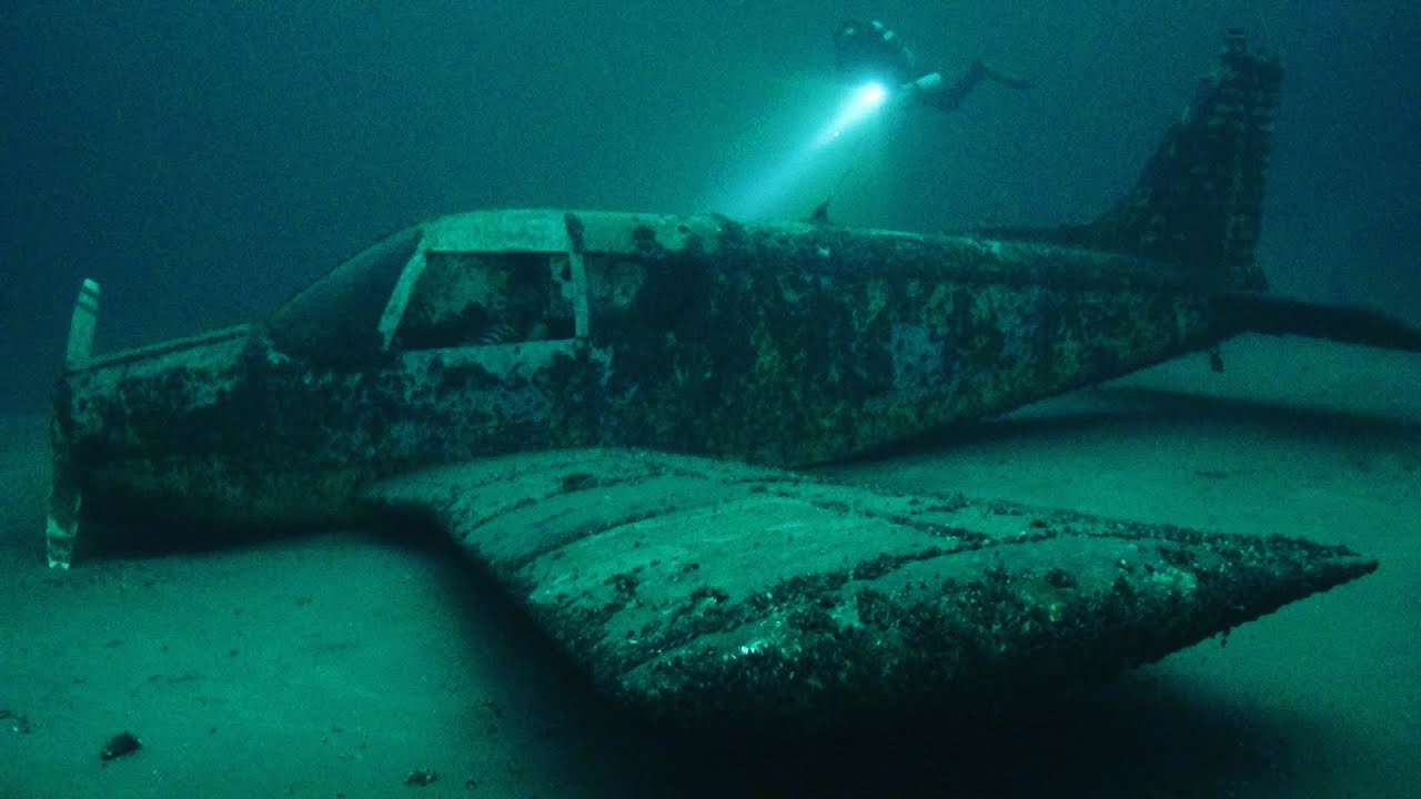Kreidesee Hemmoor Deep Trimix Rebreather Dive with Scooter, 2 Planes, 1 Wreck Super Deep Dive