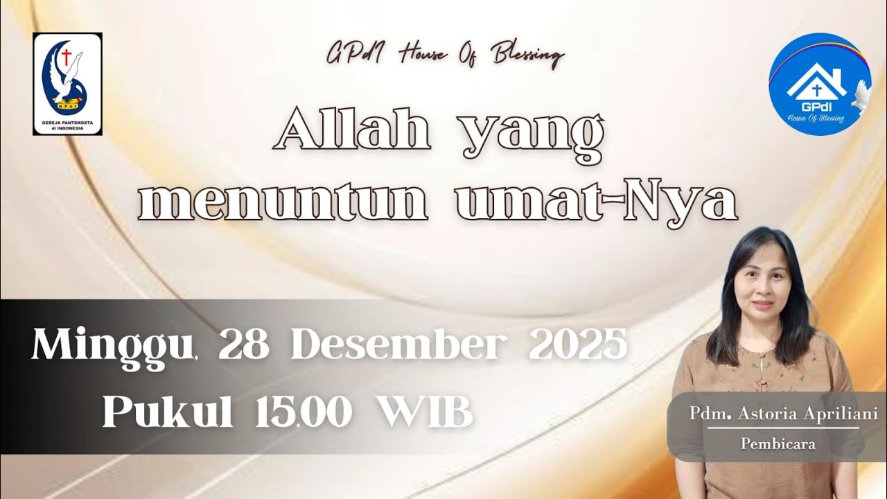 Ibadah Livestreaming GPdI HOB 28 Desember 2025