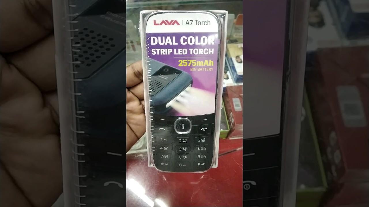 Lava A7 Torch Keypad Mobile Dual Colour Strip LED 2575maH Battery Unboxing Video #shorts #lava
