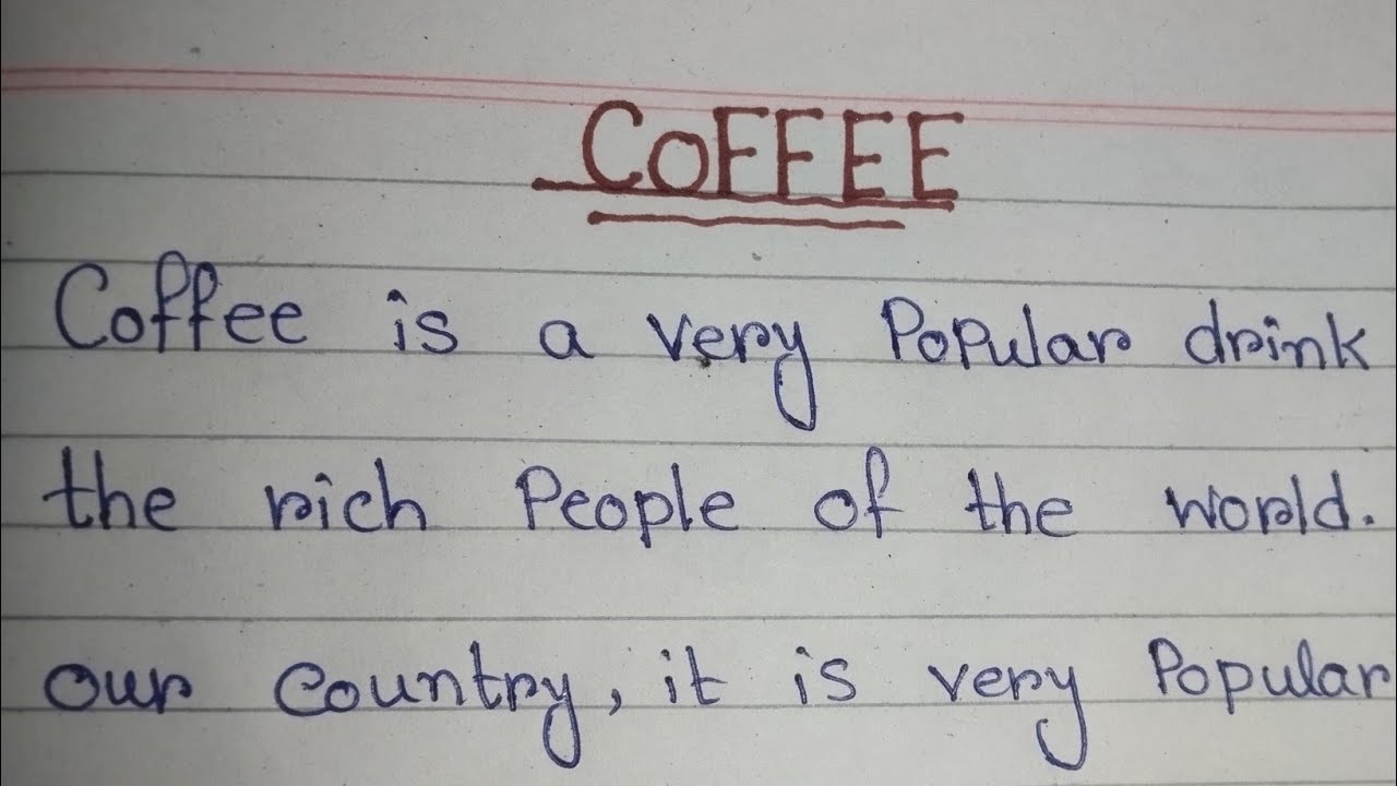 Coffee//paragraph writing//making coffee step by step.