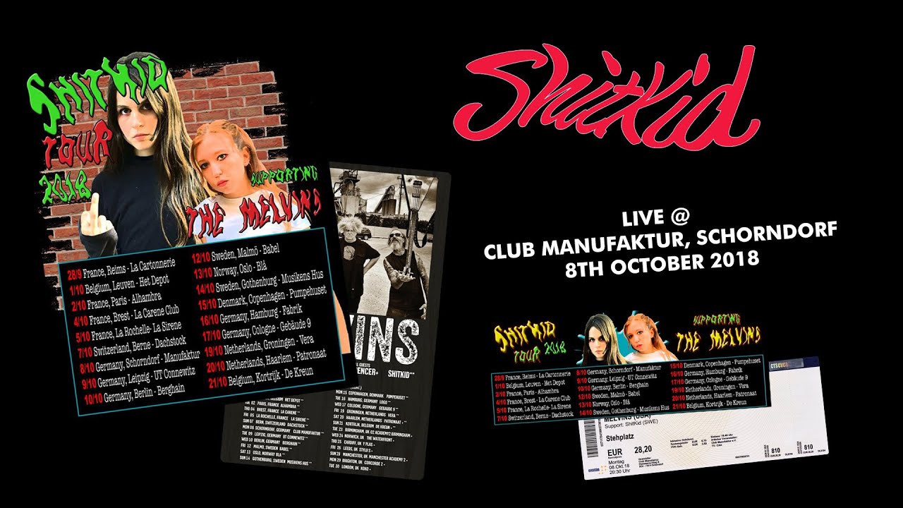 ShitKid - live @ Club Manufaktur, Schorndorf, Germany - 08.10.2018 (VIDEO)