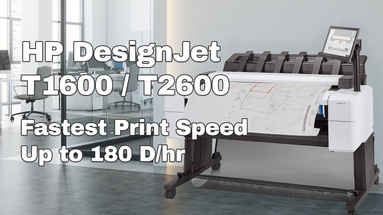HP DesignJet T1600 & T2600 Large-Format Printers | High-Speed AEC Printing