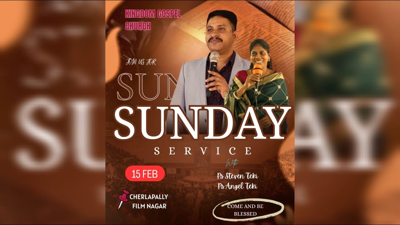 ||🔴LIVE SUNDAY SERVICE || 15-02-2026 ||