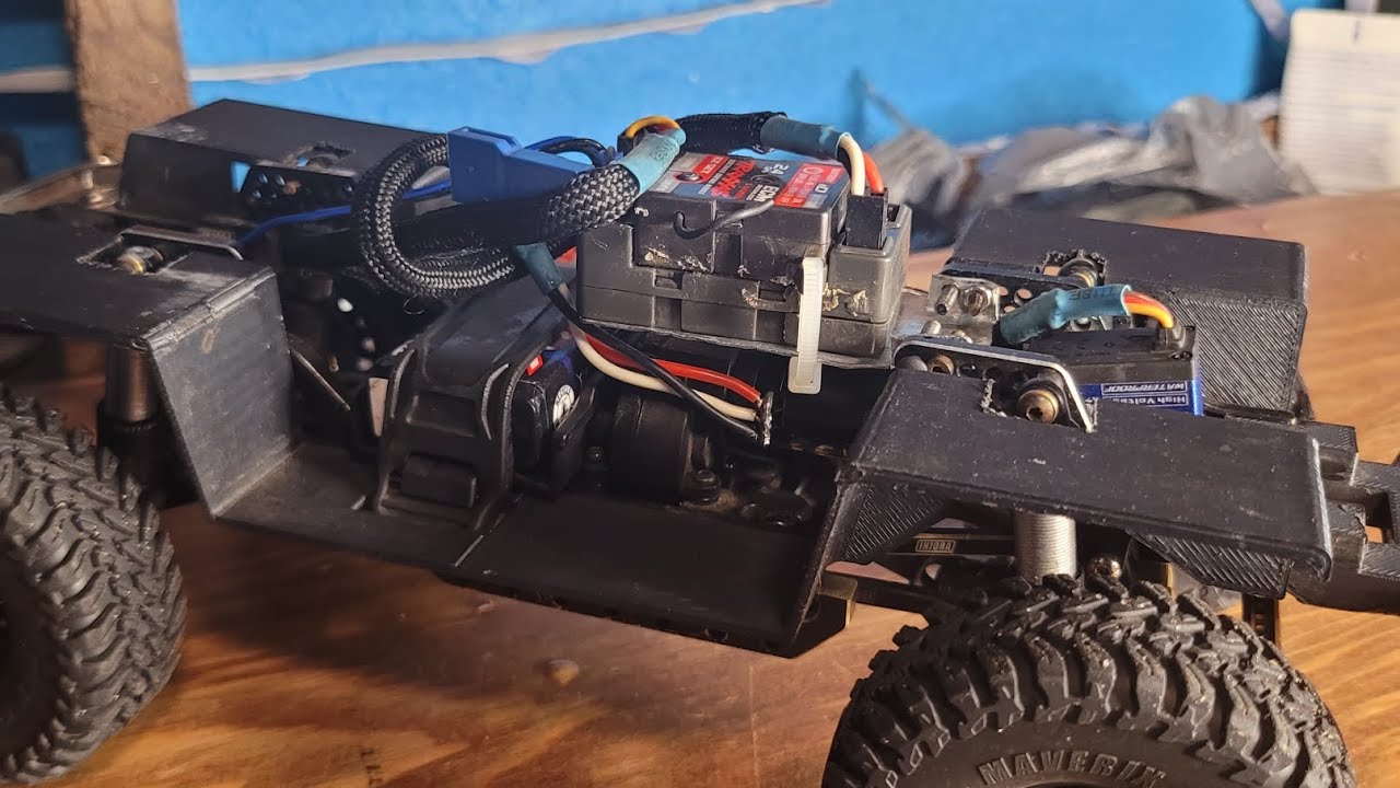 Trx4m DIY ESC high mounting bracket.