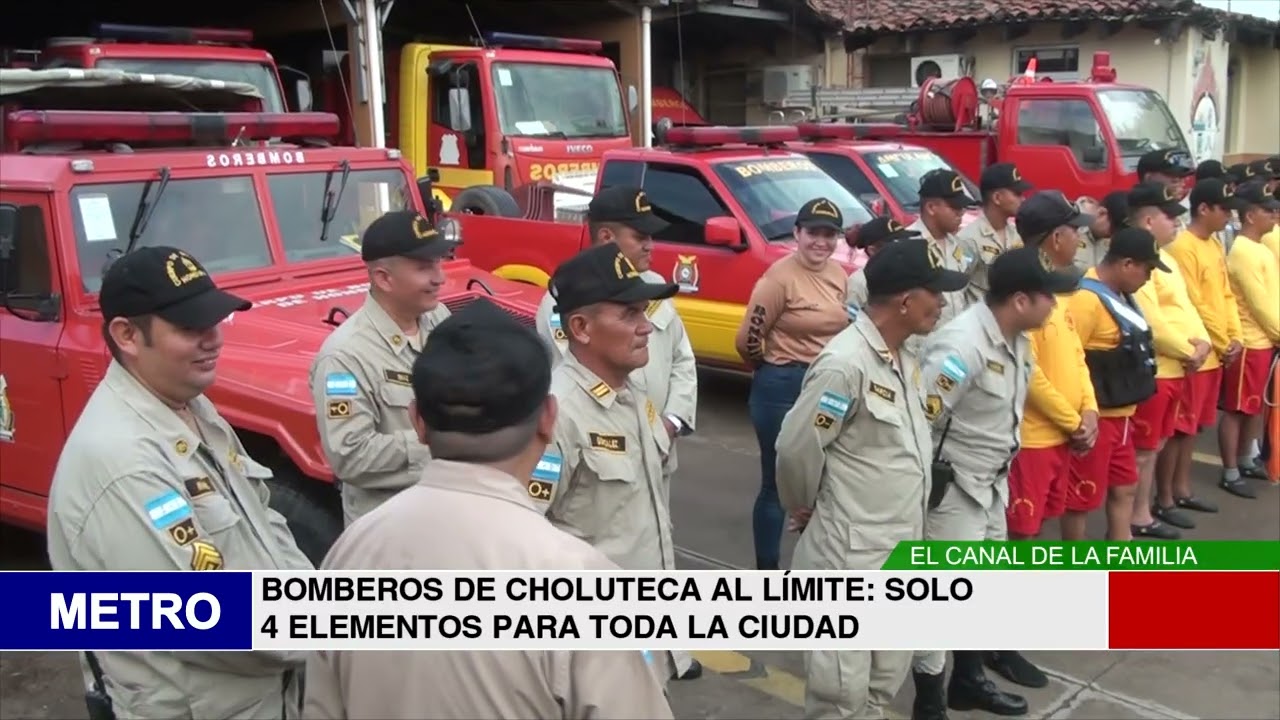 BOMBEROS DE CHOLUTECA AL LÍMITE SOLO 4 ELEMENTOS PARA TODA LA CIUDAD