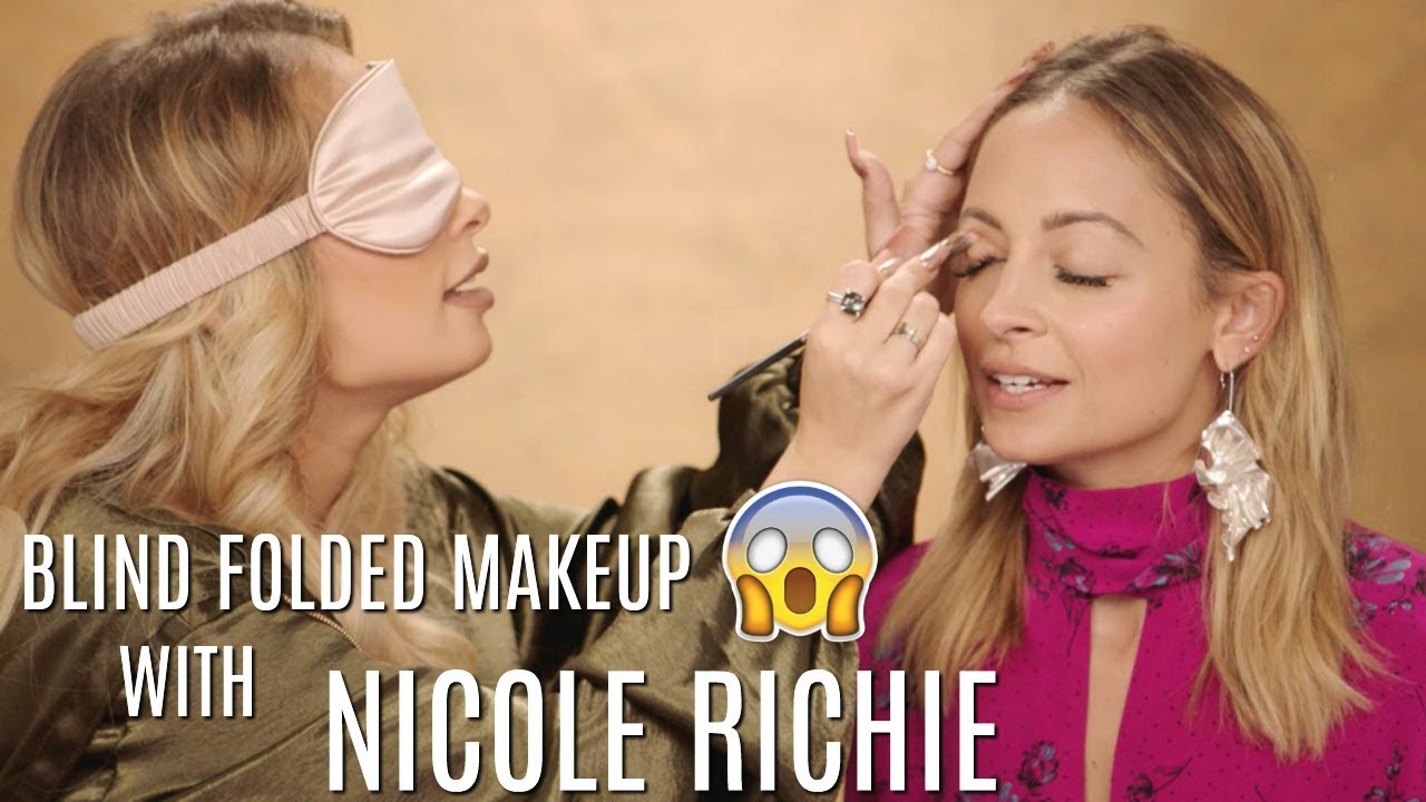 BLINDFOLDED MAKEUP CHALLENGE WITH NICOLE RICHIE