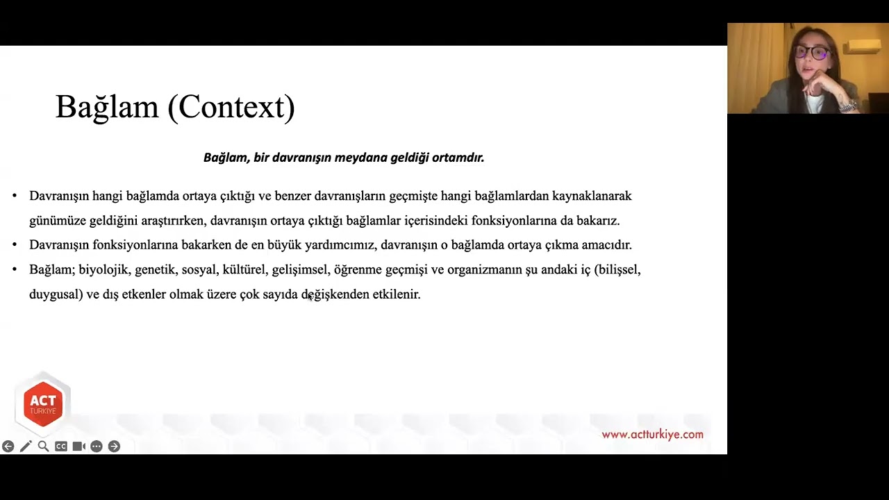 KABUL VE KARARLILIK TERAPİSİ(ACT) TEMEL KAVRAMLAR.