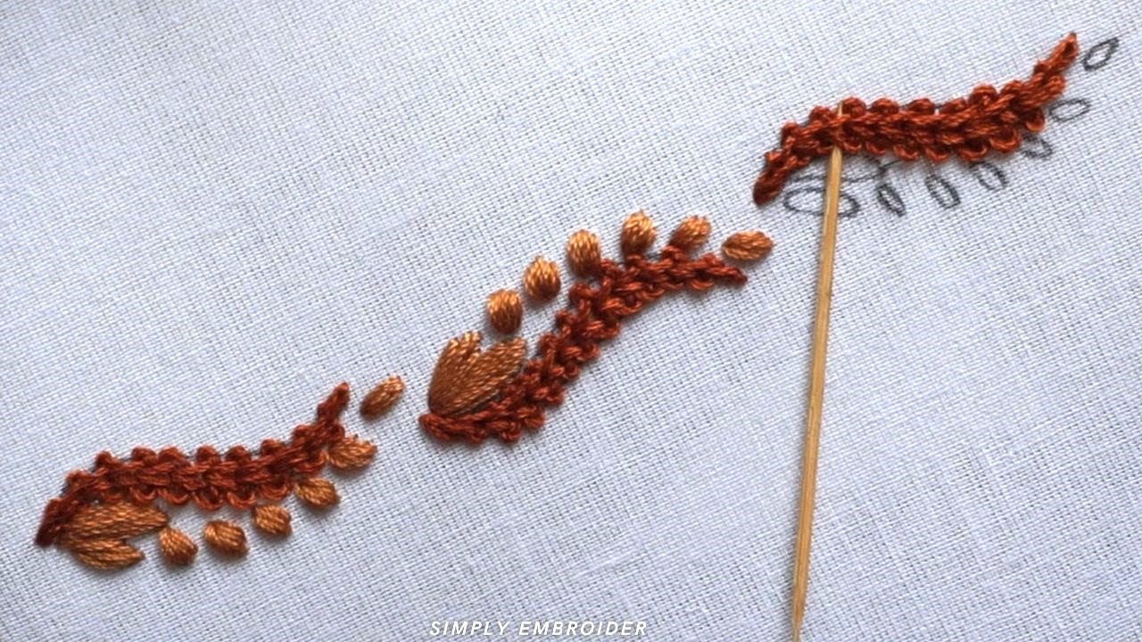 How to Sewing Border Very Easily/Hand Embroidery Simple Border Stitch for Beginners