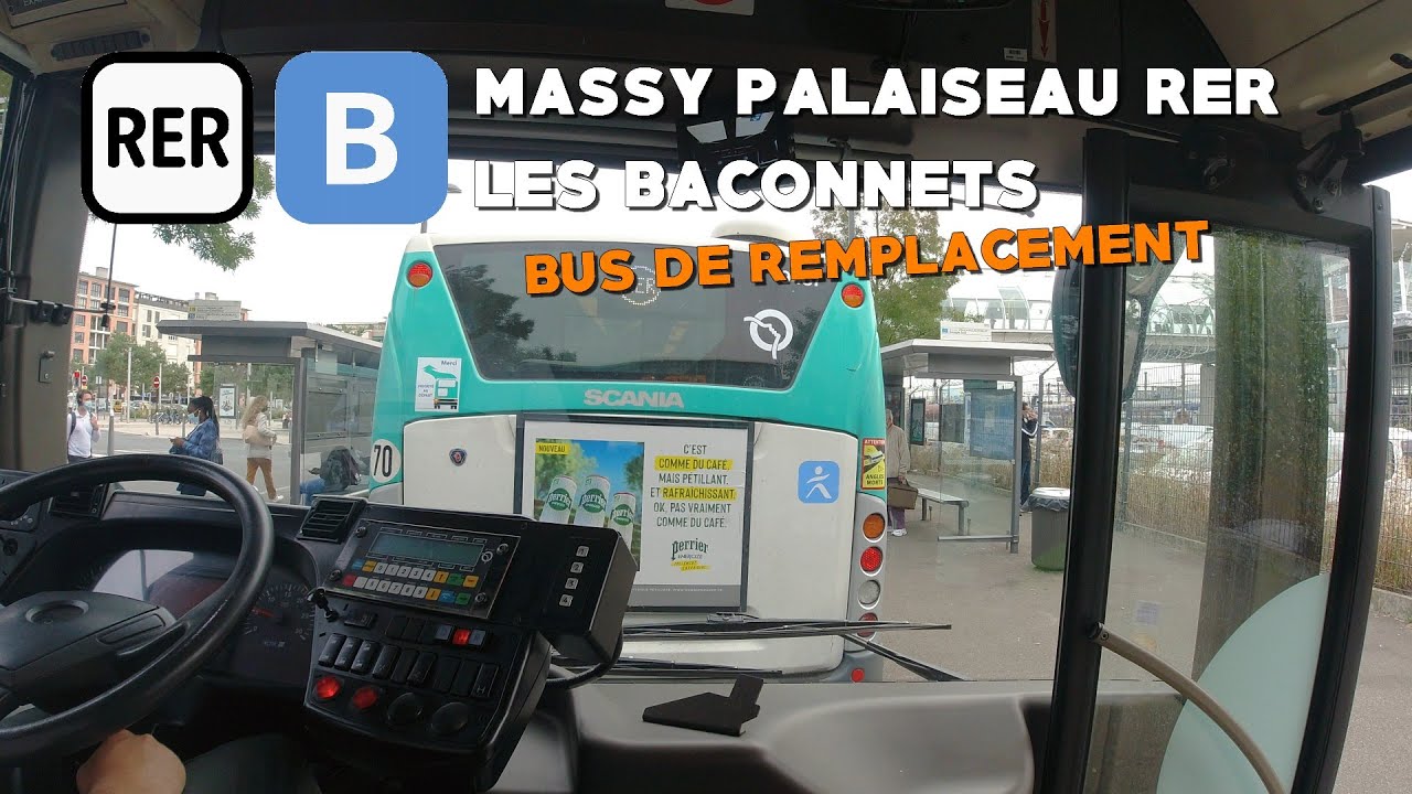BUS RER B RATP | (Remplacement) - Massy Palaiseau → Les Baconnets