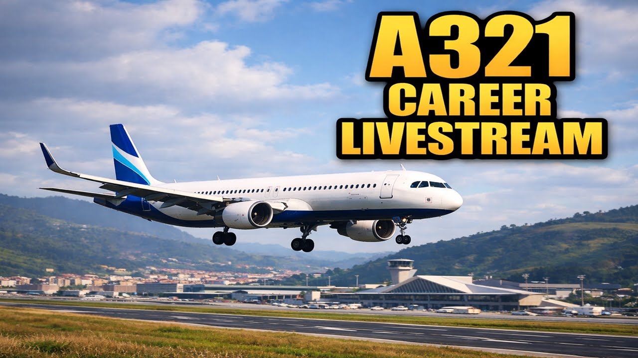 MSFS 2024 A321 Career Mode | Perfect Landing LEBB | Lv 274