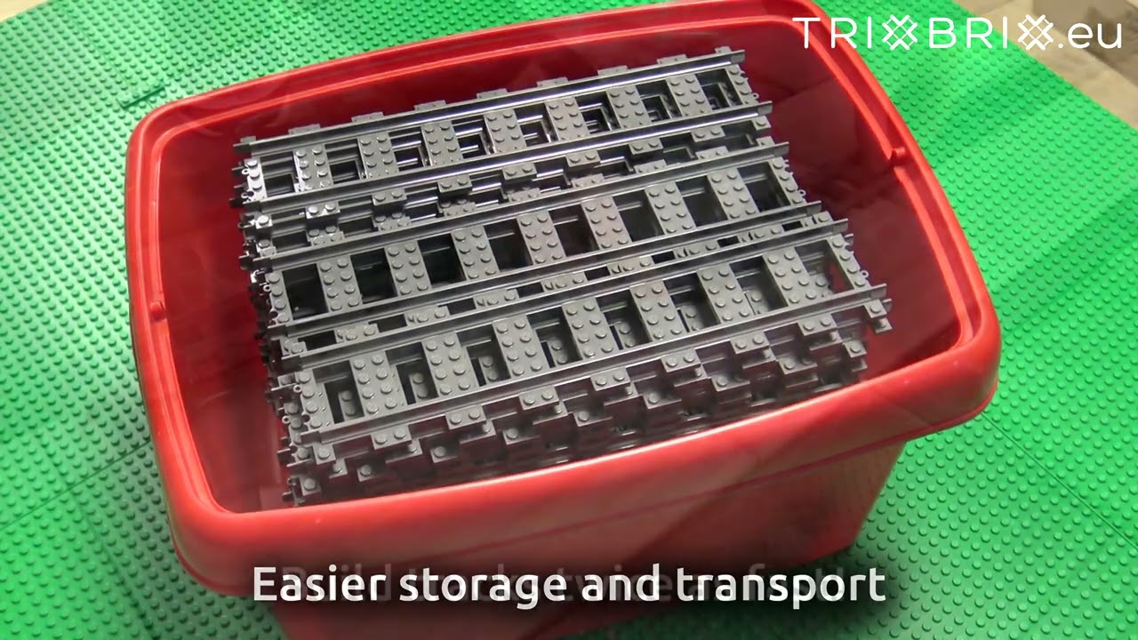 Trixbrix Double Straight Track Set - 10 pcs