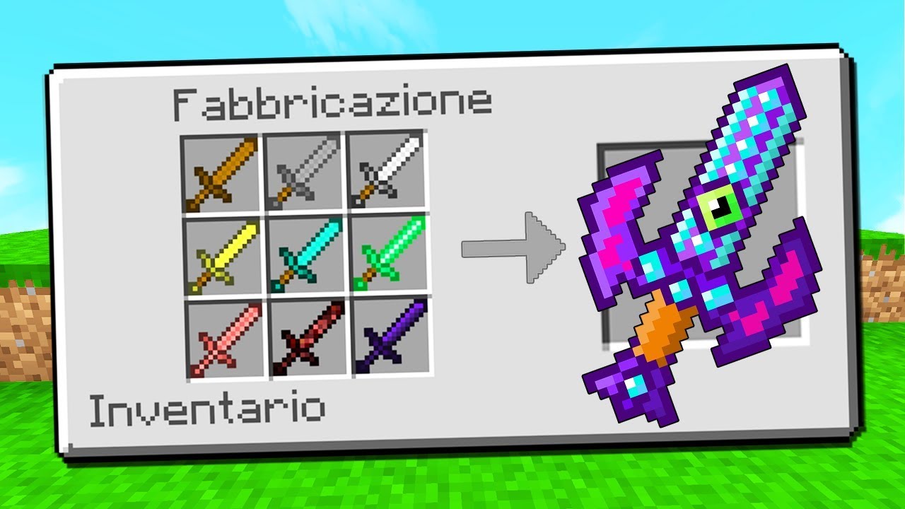 Cosa succede se UNISCI TUTTE LE SPADE di MINECRAFT?