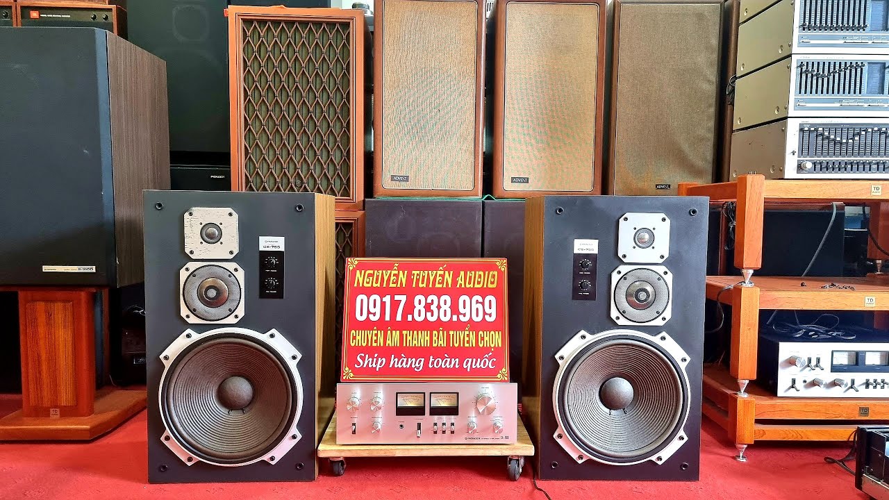 Loa Pioneer CS-755 ghép Amply Pioneer SA-7800 cực chất có tại TUYẾN AUDIO 0917 838 969