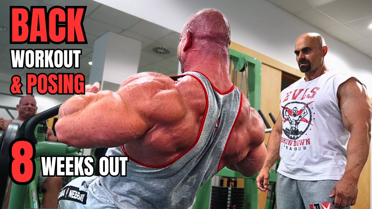 BACK Training & POSING at 8 Weeks Out of EVLS Prague ft. Lukas Osladil