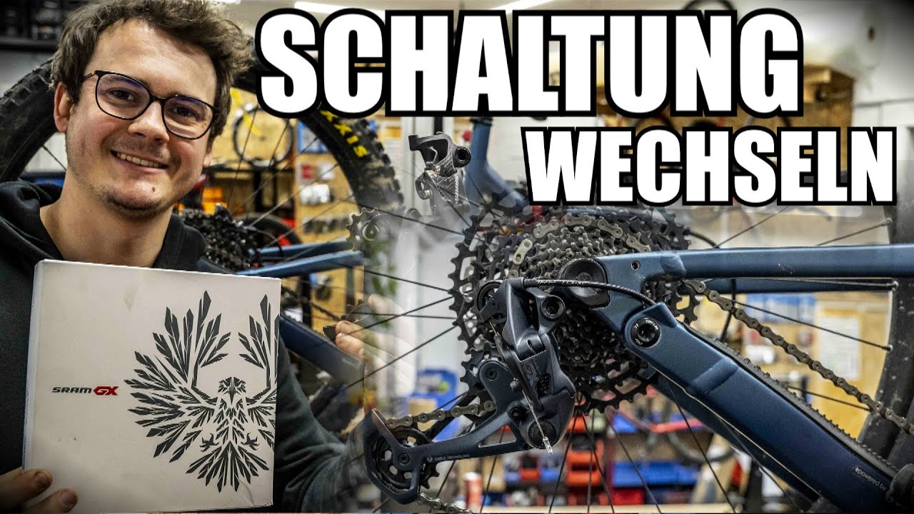 SCHALTUNG AM FAHRRAD WECHSELN/TAUSCHEN + Schaltzugseil und Schaltauge richten (SRAM NX auf SRAM GX)