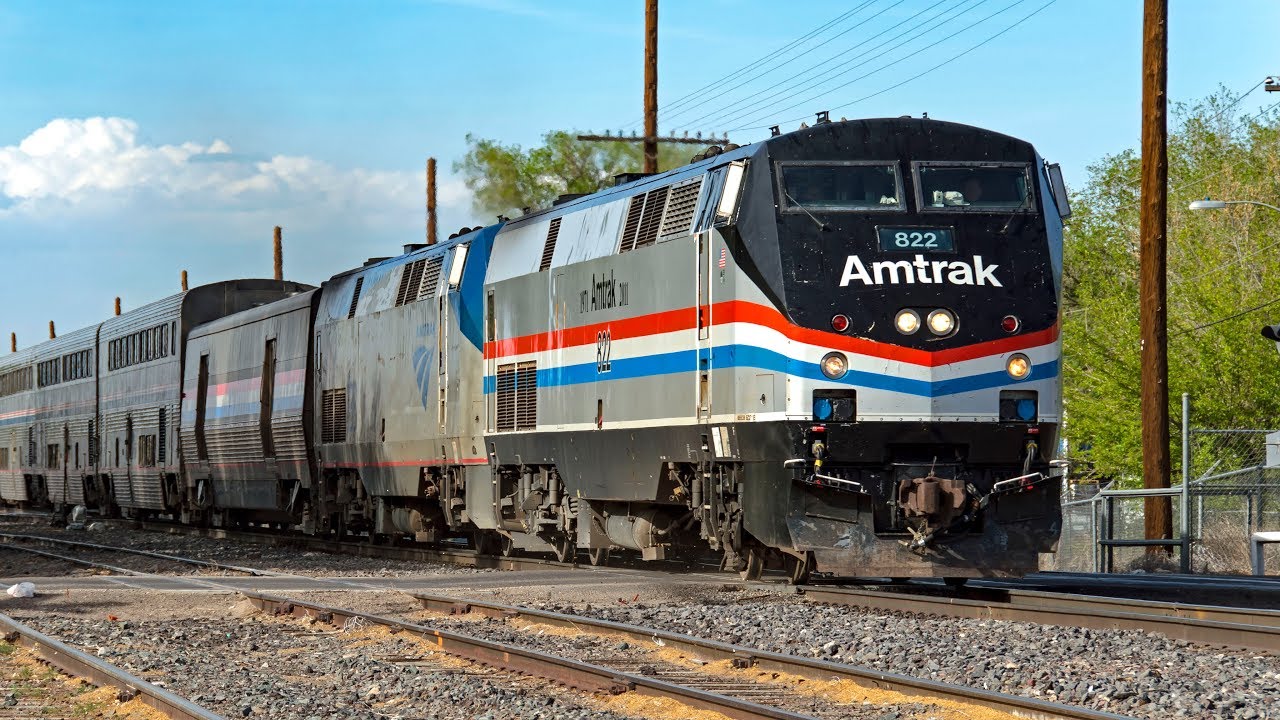 4K - Amtrak, Rail Runner, & BNSF Freight Action in Albuquerque ft. AMTK 822 and Siemens Chargers!