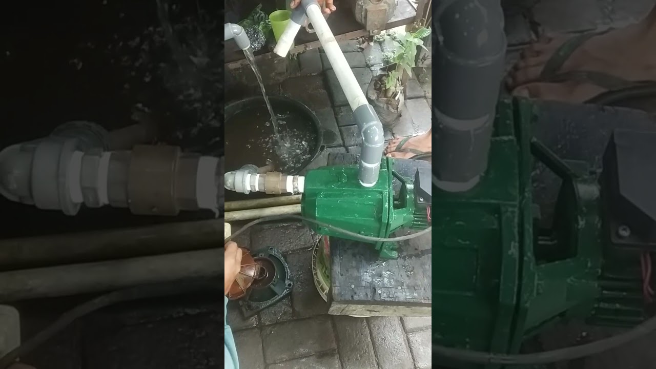 pengetesan mesin air semi jet pump