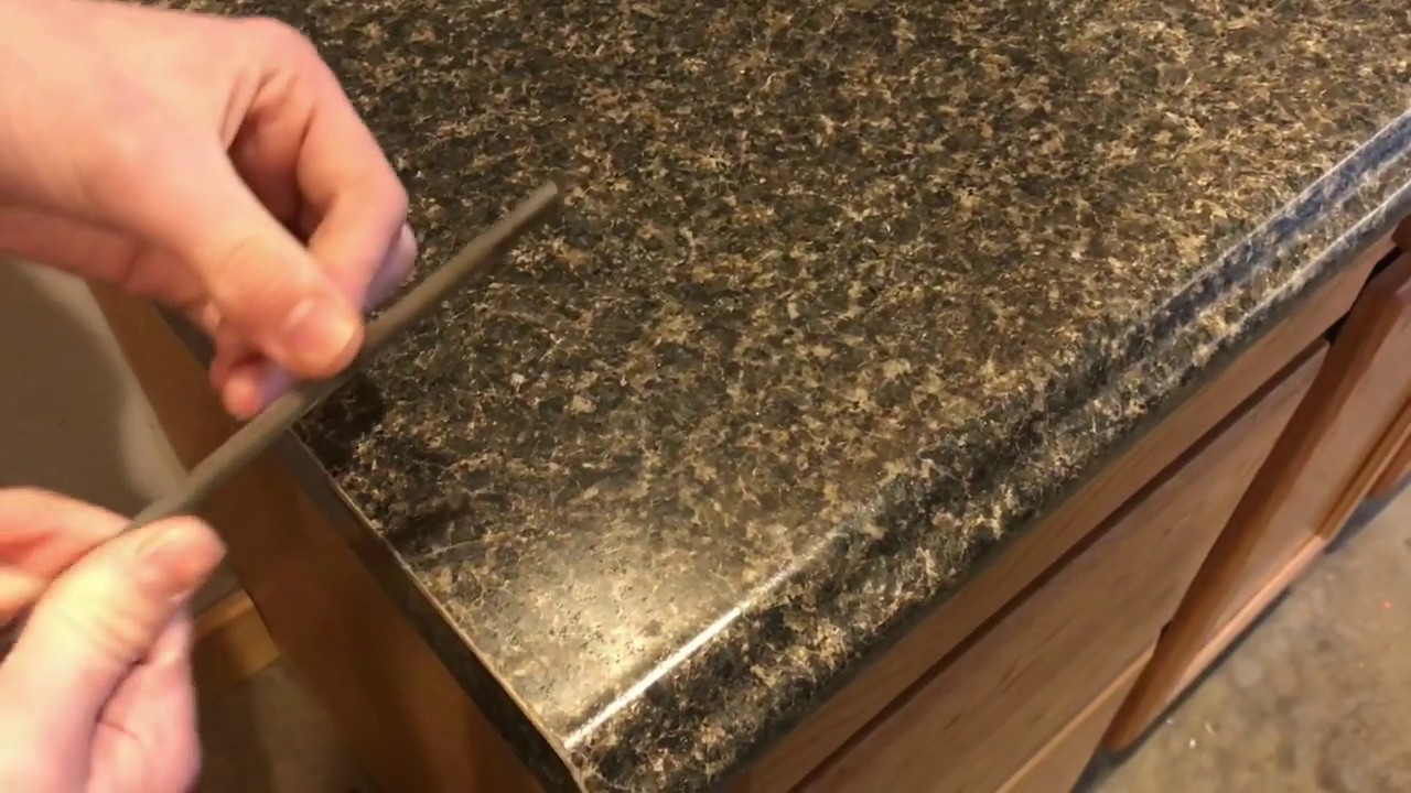 how to FINISH a formica countertop laminate edge