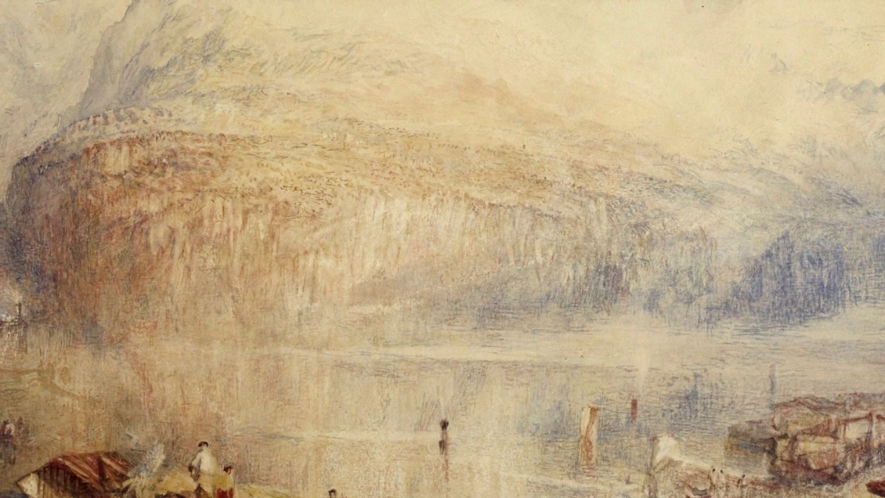 【 BEST WATERCOLOR 】Lake of Lucerne from Brunnen- Joseph Mallord William Turner